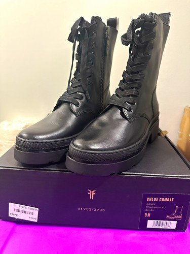 Frye chloe combat black - combat,
